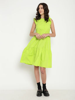Beatnik - A-Line Lime Green Dress