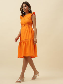 Beatnik - A-Line Orange Dress