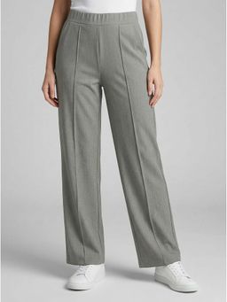 Tikhi Imli - Sage Green Mid Waist Straight Fit Pintuck Trousers