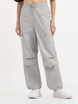 Red Tape - Women Grey Solid Cargo Pants