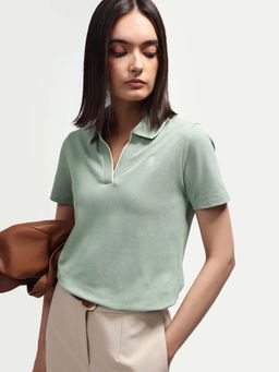 RAREISM - Green Solid Polo T-Shirt