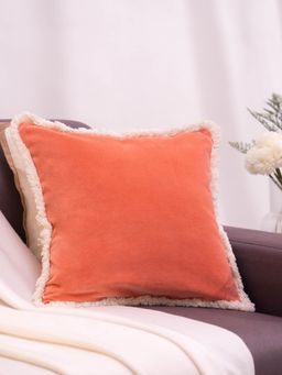 Haus & Kinder - Signature Terracotta Luxe Velvet Cushion Cover 16 x 16 IN