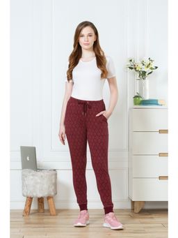 Van Heusen Woman Lingerie and Athleisure - Van Heusen Women Athleisure Flexi Stretch & Functional Pocket Joggers - Damask Base