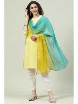 Rangriti - Green Art Silk Dupatta