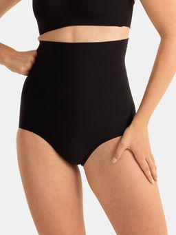 Jockey - SH11 Microfiber Elastane Stretch Bonded Seamfree Bikini Shapewear - Black