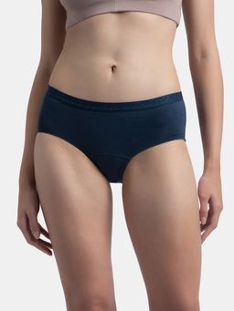 Jockey - 1871 Women Tactel Microfiber Elastane Stretch Period Panty - Navy