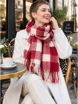 CrossKulture - Checkered Multi-Color Scarf for Women