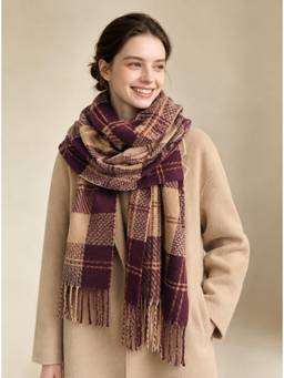CrossKulture - Checkered Multi-Color Scarf for Women