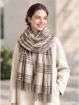 CrossKulture - Checkered Multi-Color Scarf for Women