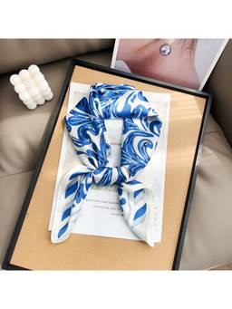 CrossKulture - Printed Poly Silken Multi-Color Scarf