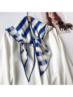 CrossKulture - Printed Traingle Silk Multi-Color Scarf