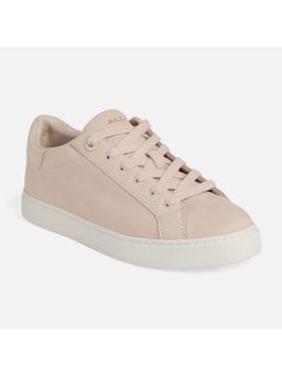 Aldo - Woolly Leather Pink Embellished Sneakers