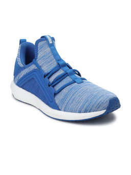 Puma - Mega Energy Heather Knit Kids Blue Textured Running Shoes
