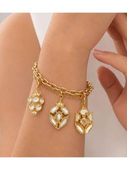 Isharya - White Pine Mirror Gold Plated Charm