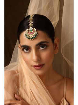 SWABHIMANN - MultiColor Raashi Kundan Maang Tikka