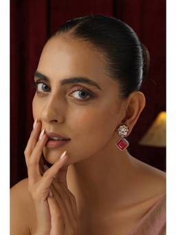 SWABHIMANN - Multicolor Mozen Dangler Earrings