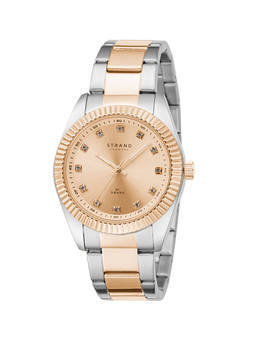 Strand by Obaku - Lexington Mini Flame Rose Gold Dial Quartz Watch For Women (S726LXVVSH)