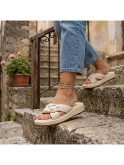 CHLLEN - Cream Braided Comfort Flats
