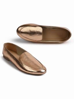 SKO - Olivia Rose Gold Loafers