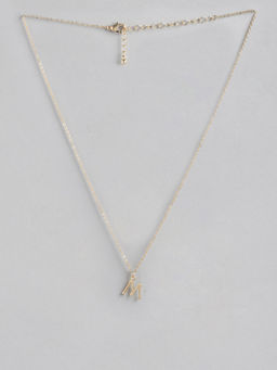Twenty Dresses by Nykaa Fashion - Rhythms Of Alphabet M Necklace