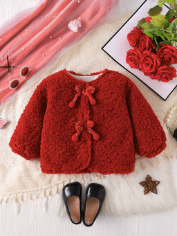 Hopscotch - Bow Applique Cropped Jacket