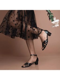 AUZORI - Optimistic Black Block Sandal Heels