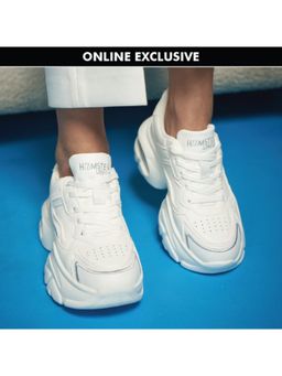 Hamster London - Matte White Party Sneakers