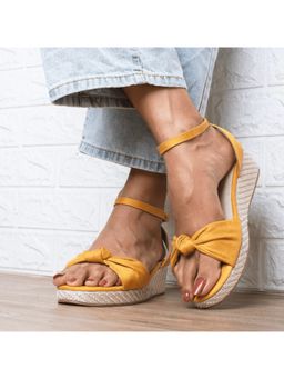 AUZORI - Independent Yellow Espadrille Sandals