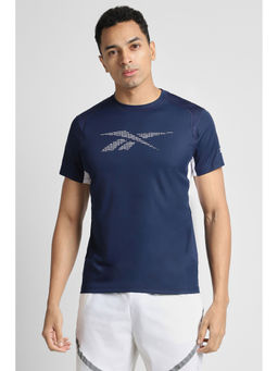 Reebok - Navy Blue Men T-Shirt