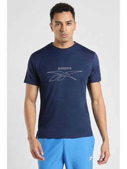 Reebok - Navy Blue Men T-Shirt