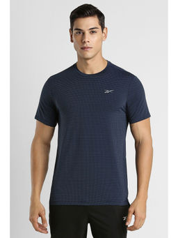 Reebok - Navy Blue Men Night Run Tee