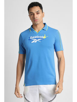 Reebok - Blue Men Polo T-Shirt