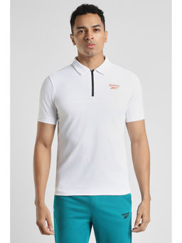 Reebok - White Men Polo T-Shirt