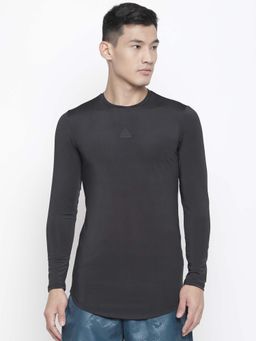 Aesthetic Bodies - Men Black Performance Fit Full Sleeve Training T-Shirt