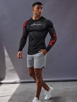 XTREMEX - Black Blood Rage Compression Full Sleeves Men T-Shirt