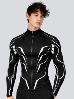XTREMEX - Black Compression Zipper Full Sleeves Men Jacket