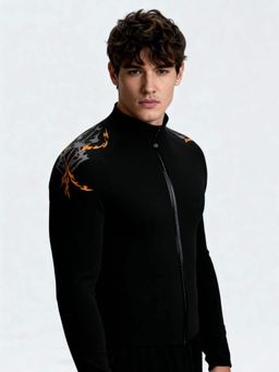 XTREMEX - Black Ember Compression Zipper Full Sleeves Men Jacket