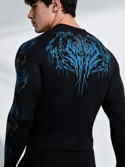 XTREMEX - Black Icebound Compression Full Sleeves Men T-Shirt