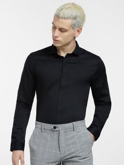 Jack & Jones - Black Slim Fit Stretch Shirt