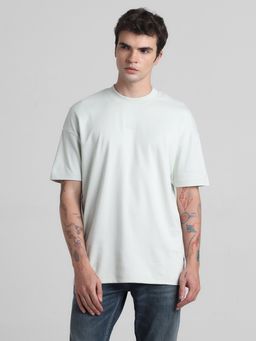 Jack & Jones - Blue Oversized Drop Shoulder T-Shirt