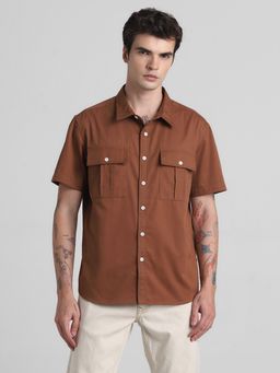 Jack & Jones - Brown Over-Sized Shirt