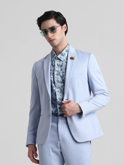 Jack & Jones Blue Slim Fit Stretch Blazer