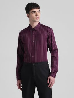 Jack & Jones - Purple Slim Fit Stretch Shirt