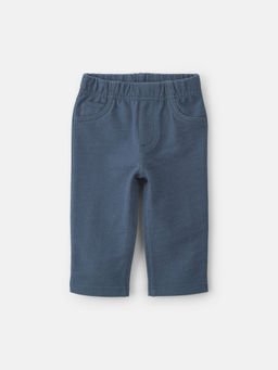 Carter's - Boys Navy Blue Solid/Plain Pure Cotton Joggers