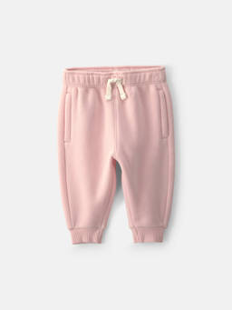 Carter's - Girls Pink Solid/Plain Cotton Blend Joggers