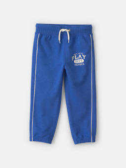 Carter's - Boys Blue Solid/Plain Cotton Blend Joggers