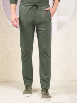 CRIMSOUNE CLUB - Men Olive Cotton Trackpant