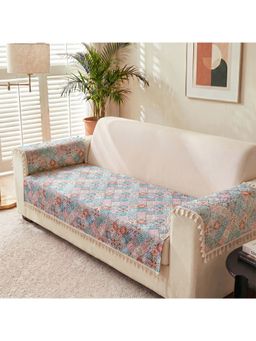 Story@Home - 3 Seater Soft Touch Velvet Sofa Cover Multi Color
