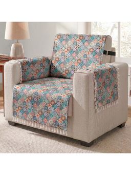 Story@Home - 1 Seater Silky Soft Velvet Sofa Cover Multi Color