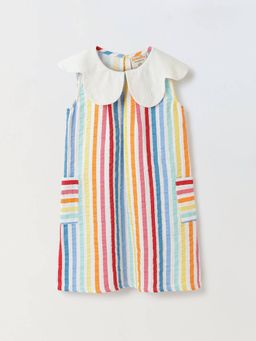 Spunkies - Girls Colorful Strip Classic Dress